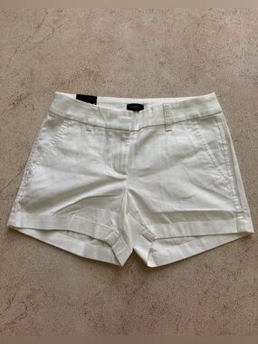 J. Crew White Women's Chino Shorts